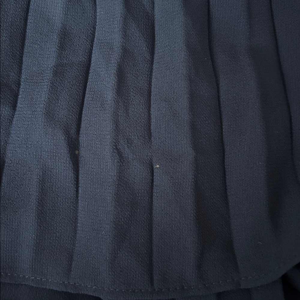 Lulus Seriously Sensational Navy Blue Strapless Tiered Pleated Maxi Dress small - Picture 10 of 11